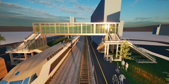 Visualisation du nouveau projet confié à ACML -  gare de Pont sainte Maxence