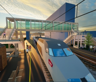 Visualisation du nouveau projet confié à ACML -  gare de Pont sainte Maxence